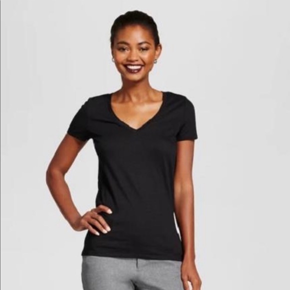 Short Sleeve Vintage Vneck Tshirt 